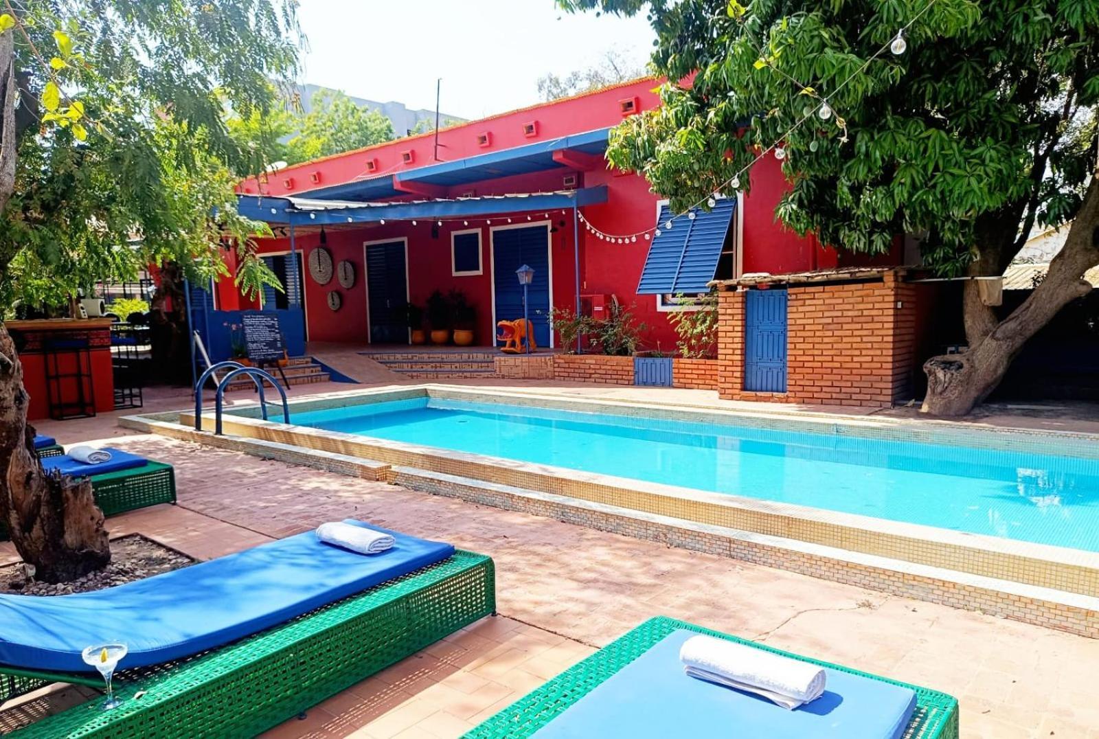 Hotel Les Palmiers Uagadugú Exterior foto